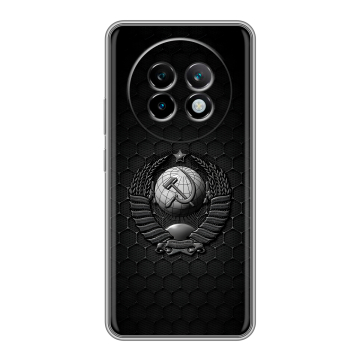 Силиконовый чехол на Realme 13 Plus 5G с принтом Герб Флаг СССР