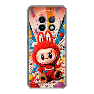 Силиконовый чехол на Realme 13 Plus 5G с принтом Labubu Лабубу Силиконовый чехол на Realme 13 Plus 5G с принтом Labubu Лабубу