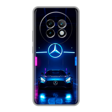 Силиконовый чехол на Realme 13 Plus 5G с принтом Mercedes Мерседес Силиконовый чехол на Realme 13 Plus 5G с принтом Mercedes Мерседес