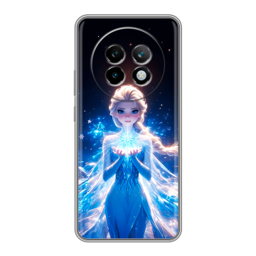 Силиконовый чехол на Realme 13 Plus 5G с принтом Холодное сердце Frozen Силиконовый чехол на Realme 13 Plus 5G с принтом Холодное сердце Frozen