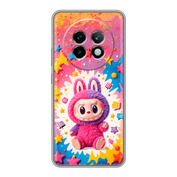 Силиконовый чехол на Realme 13 Plus 5G с принтом Labubu Лабубу Силиконовый чехол на Realme 13 Plus 5G с принтом Labubu Лабубу