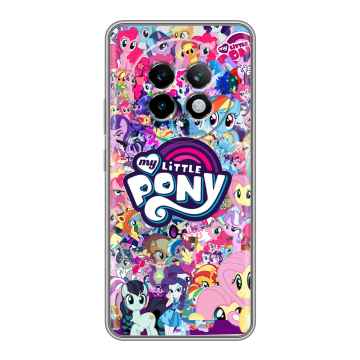 Силиконовый чехол на Realme 13 Plus 5G с принтом My little pony Дружба чудо Силиконовый чехол на Realme 13 Plus 5G с принтом My little pony Дружба чудо