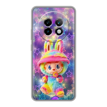 Силиконовый чехол на Realme 13 Plus 5G с принтом Labubu Лабубу Силиконовый чехол на Realme 13 Plus 5G с принтом Labubu Лабубу
