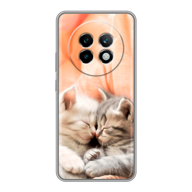 Силиконовый чехол на Realme 13 Plus 5G с принтом Котята Силиконовый чехол на Realme 13 Plus 5G с принтом Котята
