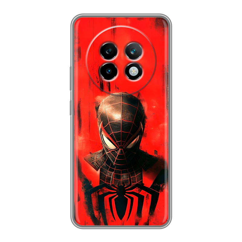Силиконовый чехол на Realme 13 Plus 5G с принтом человек паук spiderman Силиконовый чехол на Realme 13 Plus 5G с принтом человек паук spiderman