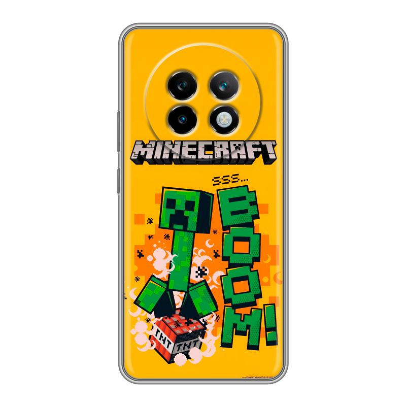 Силиконовый чехол на Realme 13 Plus 5G с принтом Майнкрафт Minecraft Силиконовый чехол на Realme 13 Plus 5G с принтом Майнкрафт Minecraft