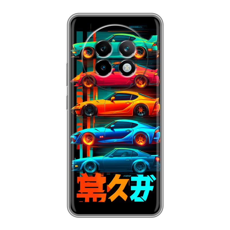 Силиконовый чехол на Realme 13 Plus 5G с принтом машины тачки Силиконовый чехол на Realme 13 Plus 5G с принтом машины тачки