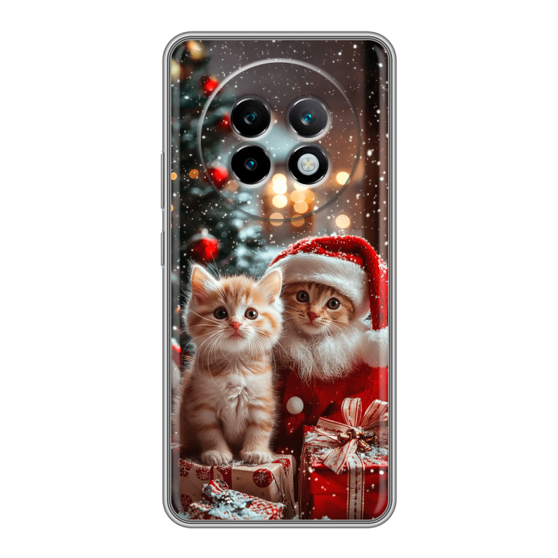 Силиконовый чехол на Realme 13 Plus 5G с принтом Новый год Силиконовый чехол на Realme 13 Plus 5G с принтом Новый год