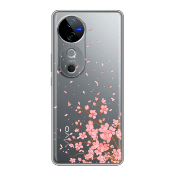 Силиконовый чехол на Vivo V40 с принтом Ветка сакуры Силиконовый чехол на Vivo V40 с принтом Ветка сакуры