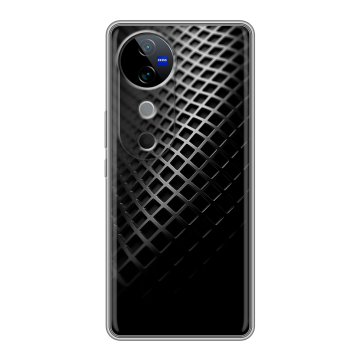 Силиконовый чехол на Vivo V40 с принтом Текстура металла Силиконовый чехол на Vivo V40 с принтом Текстура металла