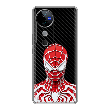 Силиконовый чехол на Vivo V40 с принтом человек паук spiderman Силиконовый чехол на Vivo V40 с принтом человек паук spiderman
