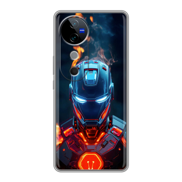 Силиконовый чехол на Vivo V40 с принтом IronMan Железный человек Силиконовый чехол на Vivo V40 с принтом IronMan Железный человек