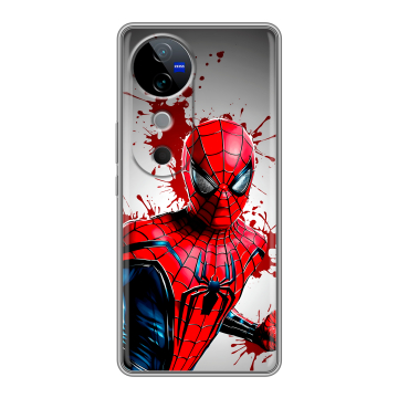 Силиконовый чехол на Vivo V40 с принтом Spiderman Человек паук Силиконовый чехол на Vivo V40 с принтом Spiderman Человек паук
