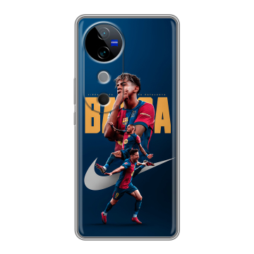 Силиконовый чехол на Vivo V40 с принтом Барселона Barca Yamal Силиконовый чехол на Vivo V40 с принтом Барселона Barca Yamal