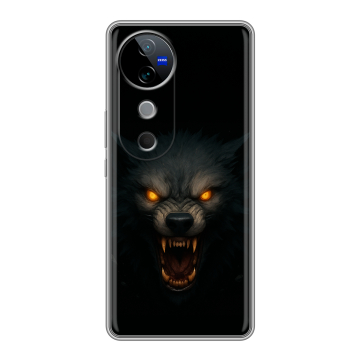 Силиконовый чехол на Vivo V40 с принтом Волк