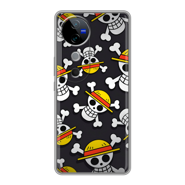 Силиконовый чехол на Vivo V40 с принтом One Piece Ван Пис