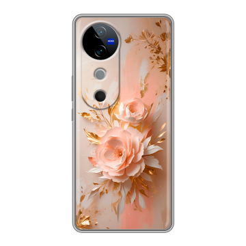 Силиконовый чехол на Vivo V40 с принтом женский