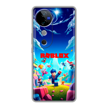 Силиконовый чехол на Vivo V40 с принтом Roblox Роблокс Силиконовый чехол на Vivo V40 с принтом Roblox Роблокс
