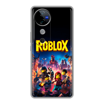 Силиконовый чехол на Vivo V40 с принтом Roblox Роблокс Силиконовый чехол на Vivo V40 с принтом Roblox Роблокс