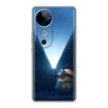 Силиконовый чехол на Vivo V40 с принтом Миньоны Силиконовый чехол на Vivo V40 с принтом Миньоны