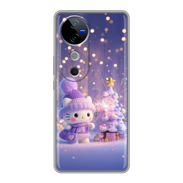 Силиконовый чехол на Vivo V40 с принтом Новый год Силиконовый чехол на Vivo V40 с принтом Новый год