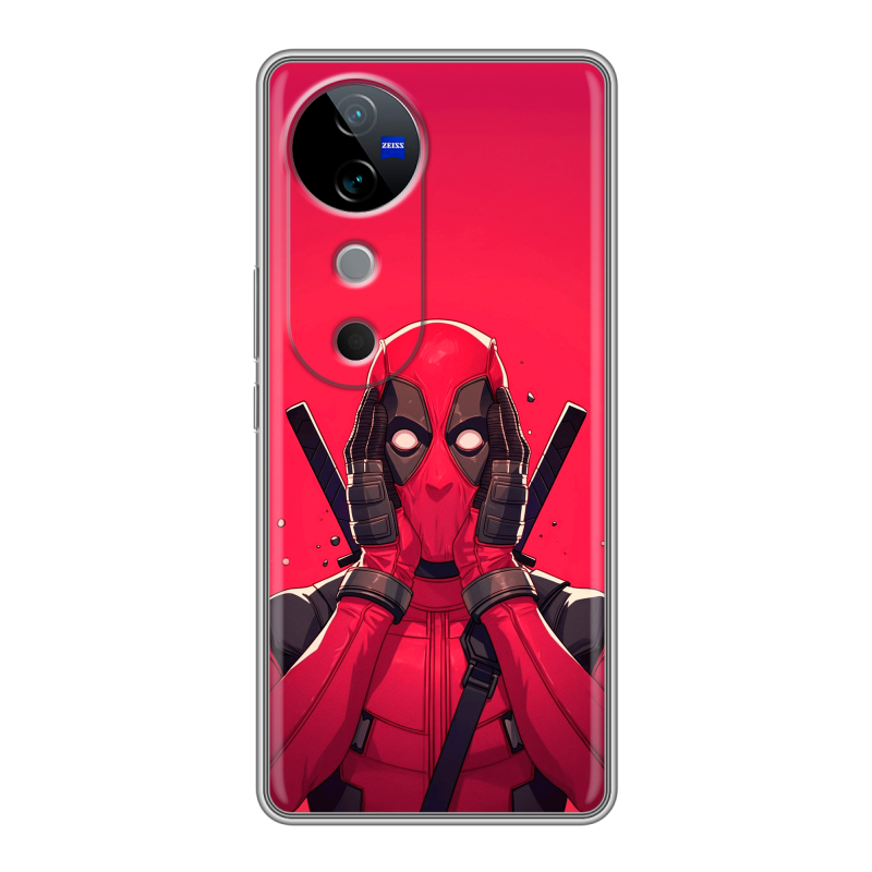 Силиконовый чехол на Vivo V40 с принтом Дедпул Deadpool Силиконовый чехол на Vivo V40 с принтом Дедпул Deadpool
