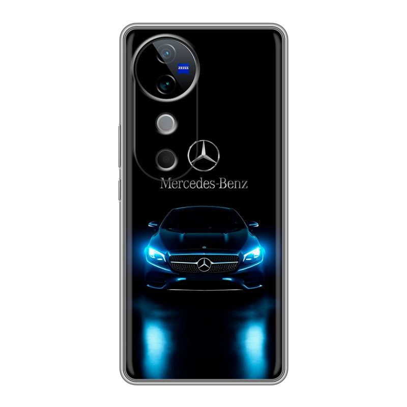 Силиконовый чехол на Vivo V40 с принтом Mercedes Мерседес Силиконовый чехол на Vivo V40 с принтом Mercedes Мерседес
