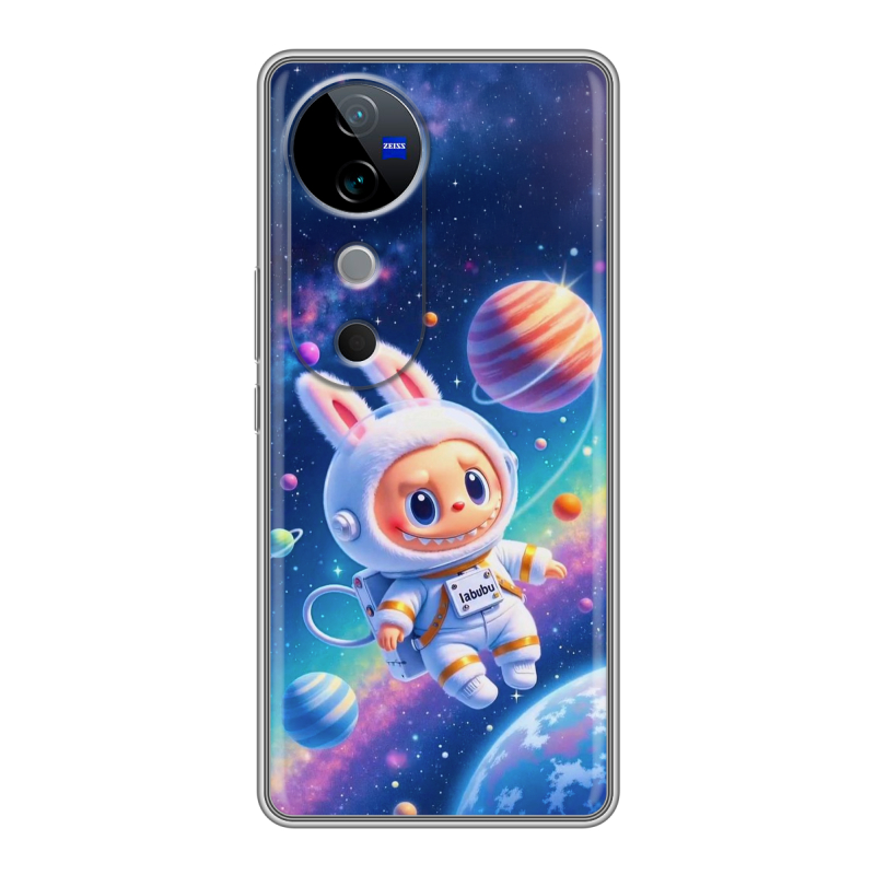 Силиконовый чехол на Vivo V40 с принтом Labubu Лабубу Силиконовый чехол на Vivo V40 с принтом Labubu Лабубу