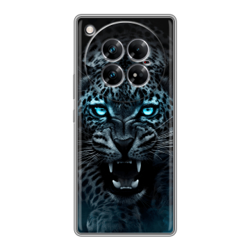 Силиконовый чехол на Infinix Zero 40 5G с принтом Темный леопард Силиконовый чехол на Infinix Zero 40 5G с принтом Темный леопард