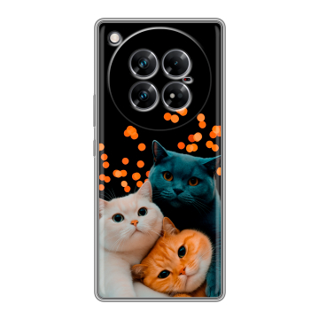 Силиконовый чехол на Infinix Zero 40 5G с принтом Кошки Силиконовый чехол на Infinix Zero 40 5G с принтом Кошки