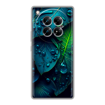 Силиконовый чехол на Infinix Zero 40 5G с принтом Листья Силиконовый чехол на Infinix Zero 40 5G с принтом Листья