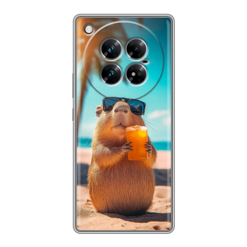 Силиконовый чехол на Infinix Zero 40 5G с принтом Капибара Силиконовый чехол на Infinix Zero 40 5G с принтом Капибара