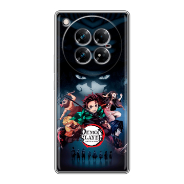 Силиконовый чехол на Infinix Zero 40 5G с принтом Demon Slayer Клинок рассекающий демонов