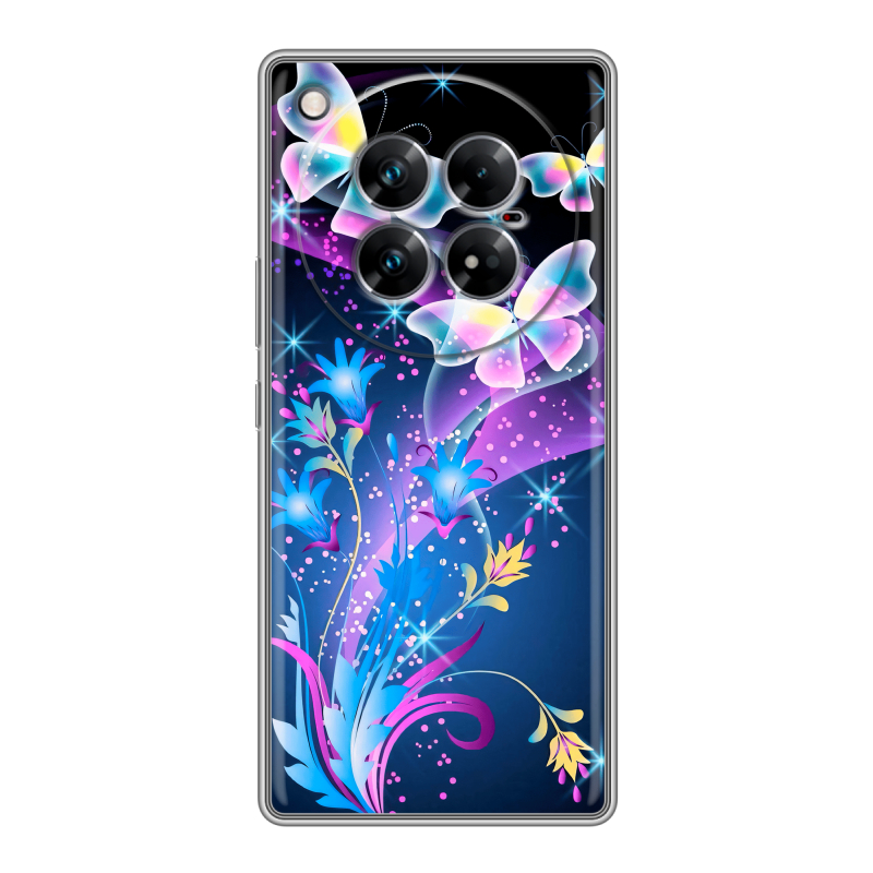 Силиконовый чехол на Infinix Zero 40 5G с принтом Бабочки Силиконовый чехол на Infinix Zero 40 5G с принтом Бабочки