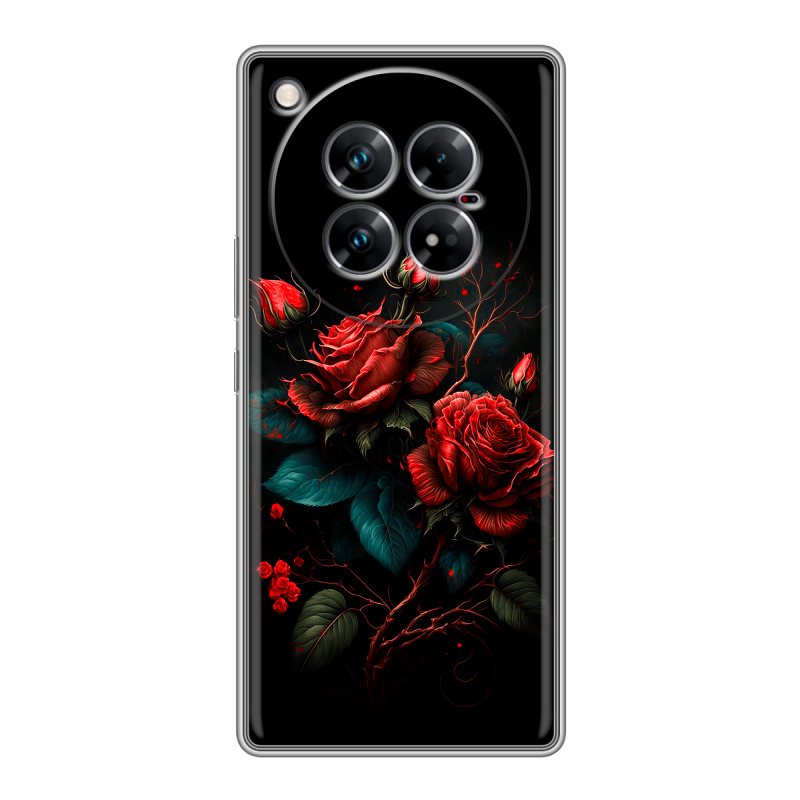 Силиконовый чехол на Infinix Zero 40 5G с принтом Розы красные Силиконовый чехол на Infinix Zero 40 5G с принтом Розы красные