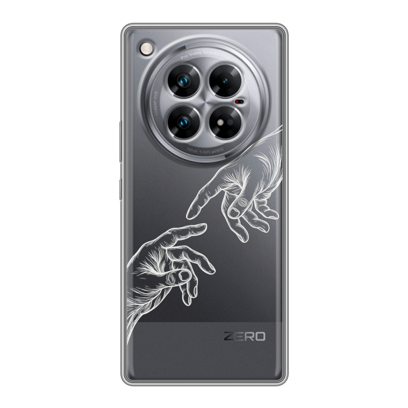 Силиконовый чехол на Infinix Zero 40 5G с принтом Сотворение мира Силиконовый чехол на Infinix Zero 40 5G с принтом Сотворение мира