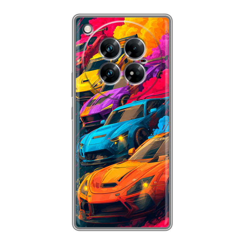 Силиконовый чехол на Infinix Zero 40 5G с принтом Тачки Силиконовый чехол на Infinix Zero 40 5G с принтом Тачки