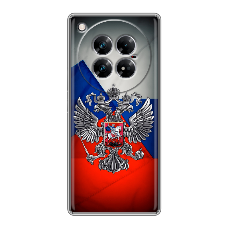 Силиконовый чехол на Infinix Zero 40 5G с принтом Флаг России Силиконовый чехол на Infinix Zero 40 5G с принтом Флаг России