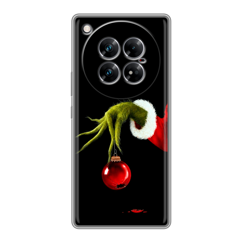 Силиконовый чехол на Infinix Zero 40 5G с принтом Новый год Гринч Силиконовый чехол на Infinix Zero 40 5G с принтом Новый год Гринч