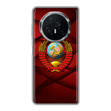 Пластиковый чехол на Honor Magic V3 с принтом Герб СССР