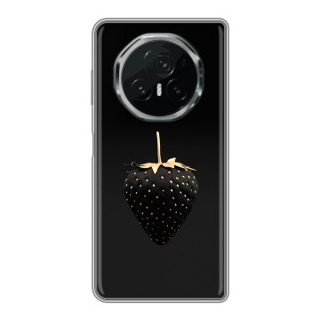 Пластиковый чехол на Honor Magic V3 с принтом Черная клубника