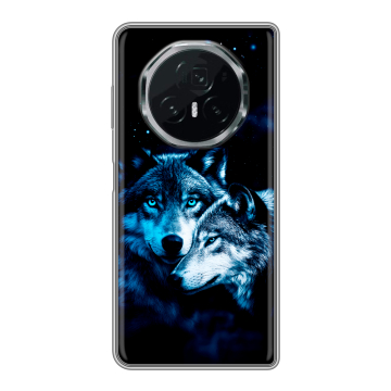 Пластиковый чехол на Honor Magic V3 с принтом Волки Пластиковый чехол на Honor Magic V3 с принтом Волки