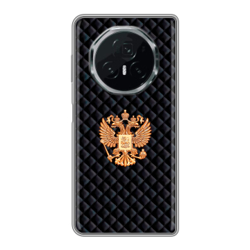 Пластиковый чехол на Honor Magic V3 с принтом Герб России принт