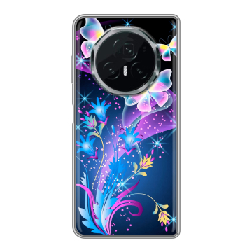 Пластиковый чехол на Honor Magic V3 с принтом Бабочки Пластиковый чехол на Honor Magic V3 с принтом Бабочки