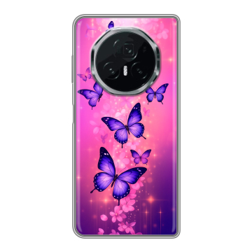 Пластиковый чехол на Honor Magic V3 с принтом Бабочки Пластиковый чехол на Honor Magic V3 с принтом Бабочки