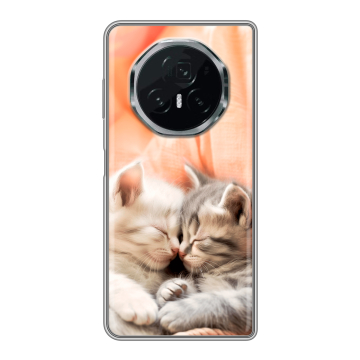 Пластиковый чехол на Honor Magic V3 с принтом Котята Пластиковый чехол на Honor Magic V3 с принтом Котята