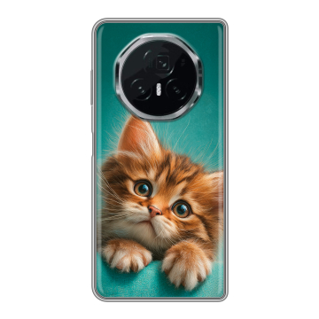 Пластиковый чехол на Honor Magic V3 с принтом котенок Пластиковый чехол на Honor Magic V3 с принтом котенок