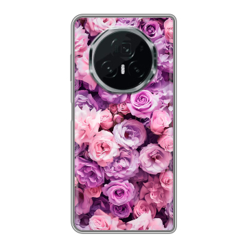Пластиковый чехол на Honor Magic V3 с принтом лавандовые розы