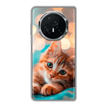 Пластиковый чехол на Honor Magic V3 с принтом котик Пластиковый чехол на Honor Magic V3 с принтом котик