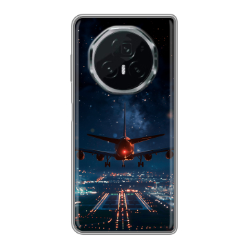 Пластиковый чехол на Honor Magic V3 с принтом самолет
